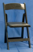 Black Wood Folding Chair